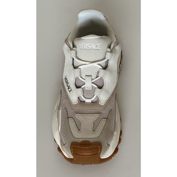 Versace Mercury Women’s White/Beige Sneakers 9 US (39 Euro) 1016318 NIB $890 - Picture 15 of 16